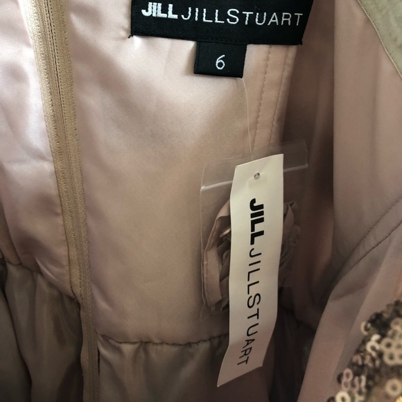 Sequin Fit & Flare Dress by Jill Stuart - Strapless - Picture 7 of 8